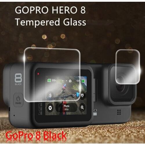 Tempered Glass Screen Protector for GoPro Hero 8 Black Lens Protection Protective Film for Gopro8 Go pro 8 Camera Accessories