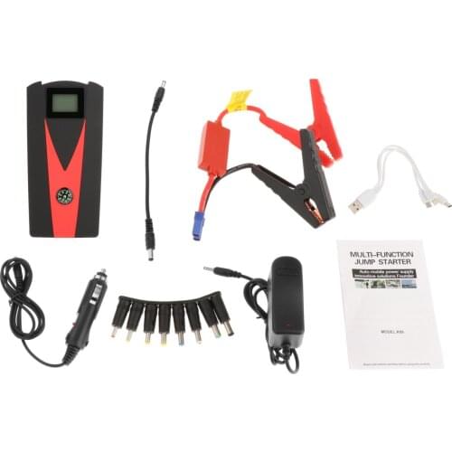 12000mAh 12V Car Jump Starter USB Power Bank Charger Pack US Plug