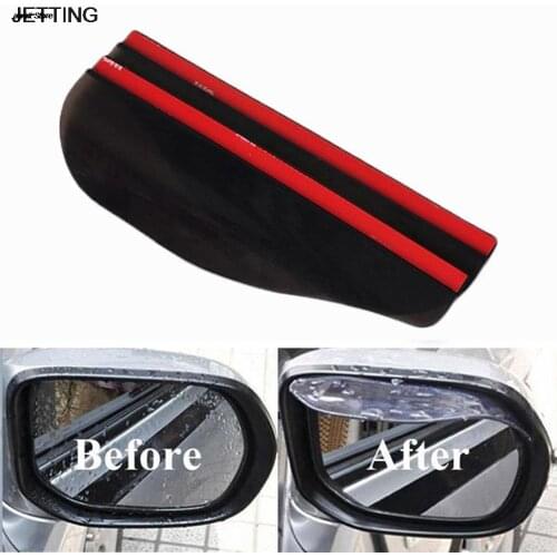 2Pcs Universal Rear View Side Mirror Rain Board Sun Visor Shade Shield Flexible Protector Car Truck Suv Car Mirror