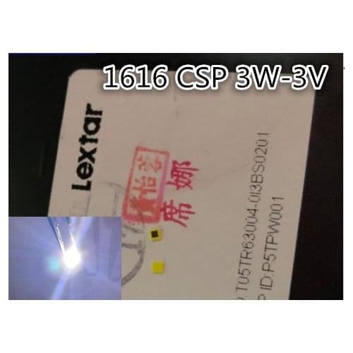 2000pcs Lextar LED Backlight High Power LED 3W CSP 1616 3V Cool white 190LM PT15W01 V0 LCD Backlight for TV TV Application