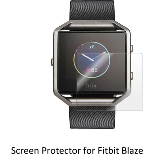 3* Clear LCD PET Film Anti-Scratch Screen Protector Cover for Smart Watch Computer Fitbit Blaze