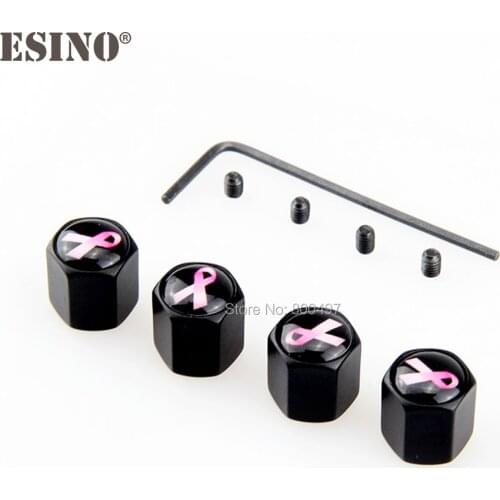 4 x Car Styling AIDS Anti-theft Stainless Universal Steel Wheel Tire Valve Stems Caps Car Wheel Tire Stem Air Valve Caps