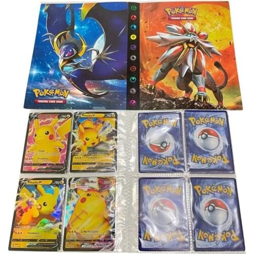 Pokemon Game Cards Album Book High Quality 240Pcs Anime Card Collectors Holder Loaded List Capacity Folder Toys For Gifts Kids