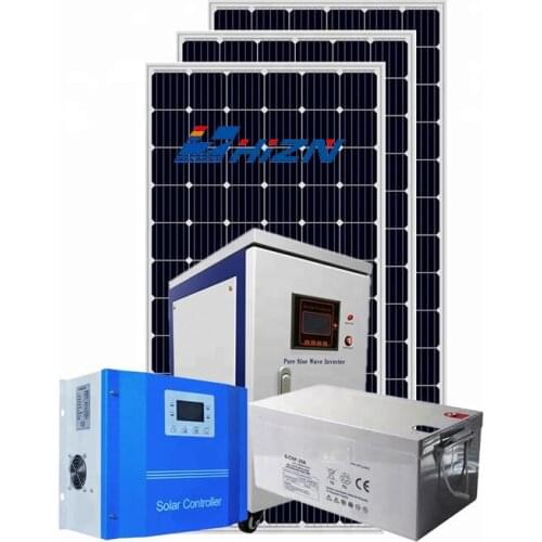 Free Installation 6kw Off Grid Solar Panel System Home Power System 6000w Africa