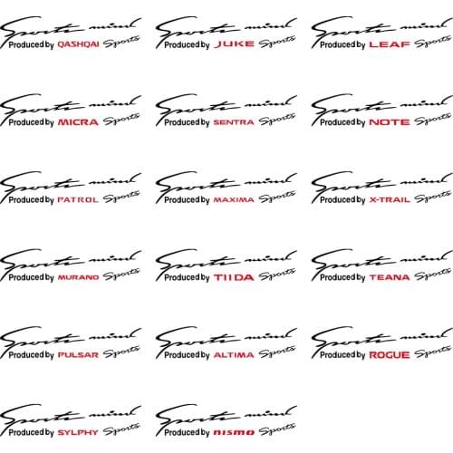 For Nissan nismo Tiida Teana Skyline Juke X-trail Almera Qashqai Car Vinyl Reflective Sport Racing Light Eyebrows Stickers