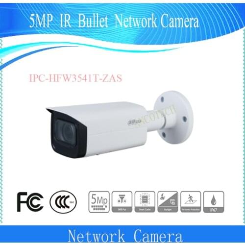 DAHUA Security IP Camera 5MP IR Vari-focal Bullet WizSense Network Camera With POE IP67 DH-IPC-HFW3541T-ZAS DAHUA CCTV Camera