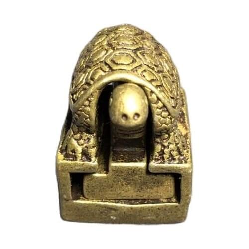 Collection of Brass Antique seal, son and mother turtle seal