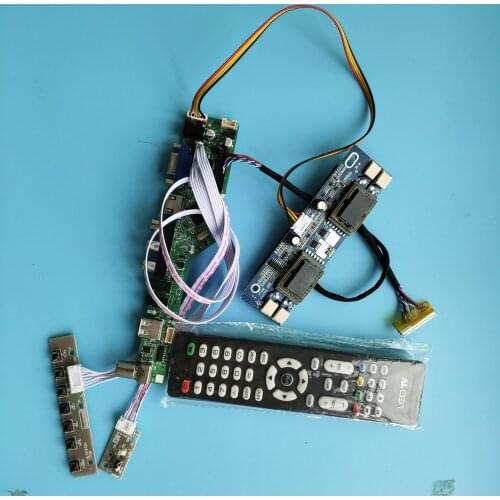 Kit for CLAA220WA01 1680X1050 Display HDMI VGA AV TV USB 30pin Monitor Panel 4 lamps Remote Screen Controller Board Audio LED
