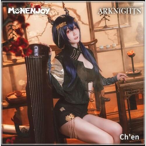 Monenjoy Arknights Chen Cosplay Costume Ambience Synesthesia Game Cos Sets