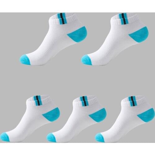 Hot 5 Pairs Mens Autumn Summer Socks Classic Patchwork Mesh Breathable Cotton Men Short Sock High Quality Deodorant Male Socks