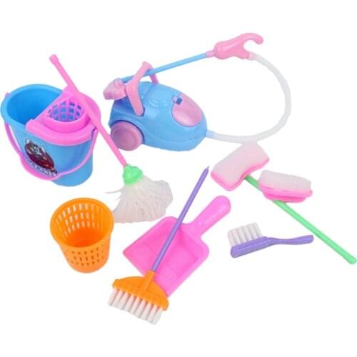 2021 New 1Set Kids Cleaning Toy Role-Play Toy Set Kitchen Cleaning Toys Physical Training