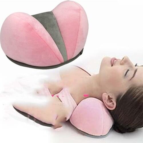 Neck Pillow Travel Heart-shaped Soft PP Cotton Ergonomic Design Raction Relieve Neck Muscle Christmas Present Rest Pillow 1 PC
