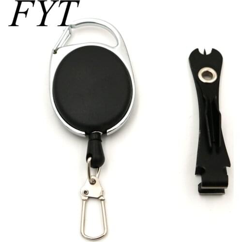Fly Fishing Tackle 3 in 1 Knot Tyer Tool Tie Fast Combo Fish Lines Clipper Zinger Retractor Scissors Hook Sharpener
