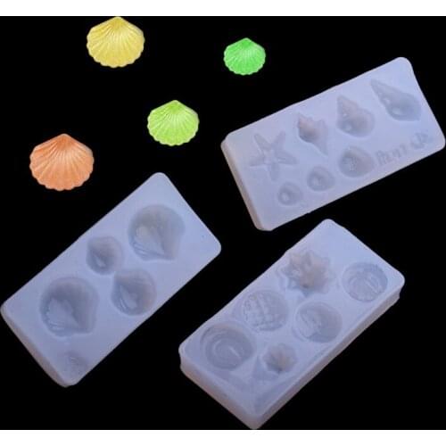 Shell Animal Shaped Silicone Mold Sugar Craft Fondant Cake Tools Cake Decoration Mold Jewelry UV Glue Epoxy Mold Pastry Tool