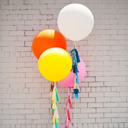 1pc 36 inch big Size 25g/pc High Quality Round Latex Balloon Thickening Celebration Party Accessory Birthday Wedding Decoration