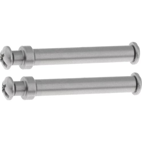 2pcs Fishing Reel Shaft Handle Knob Diy Tackle Fishing Rod Building S/D Spinning Baitcasting Reel Fishing Accessories 3cm Silver