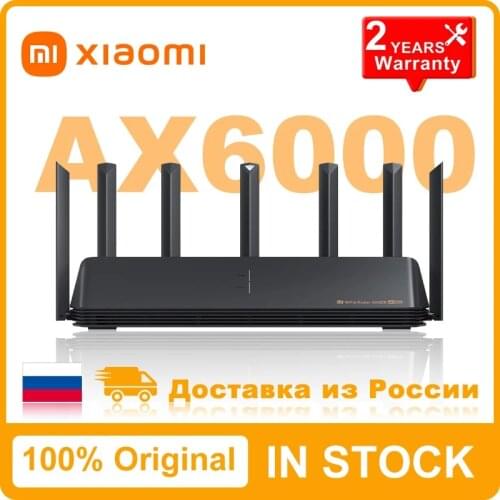 New 2021 Xiaomi Router AX6000 AIoT Router 6000Mbs WiFi6 VPN 512MB CPU Mesh Repeater External Amplifier