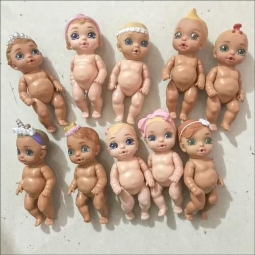 5pcs/a lot Random Cute Mini Baby In My Pocket Doll Figure Toy Baby Doll DIY Decoration Gift