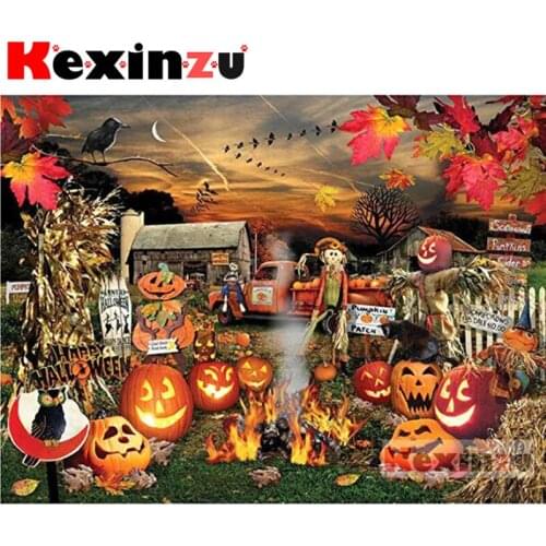 New 2019 5D DIY Full Square Diamond Painting"Happy Halloween"3D Round Embroidery Cross Stitch handcraft work Home Decor X8140