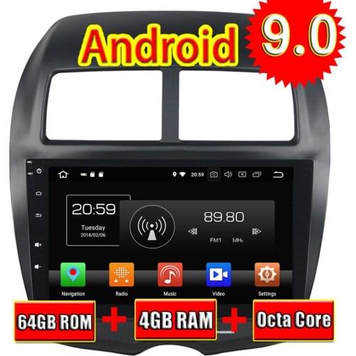 TOPNAVI 10.1" Android 9.0 Car GPS Navigation Player For Mitsubishi ASX 2010 2011 2012 Automotive Audio Radio Stereo 2 Din NO DVD
