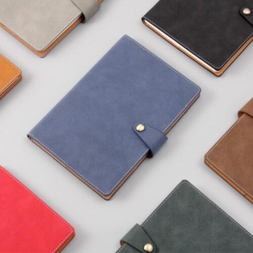 A5 Retro Sheepskin Notebook Magnet Buckle Business Notebook Meeting Notebook