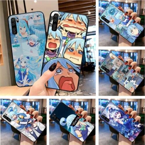 Konosuba aqua Phone Case for Huawei P20 P30 P40 lite E Pro Mate 30 20 Pro P Smart 2020 P10