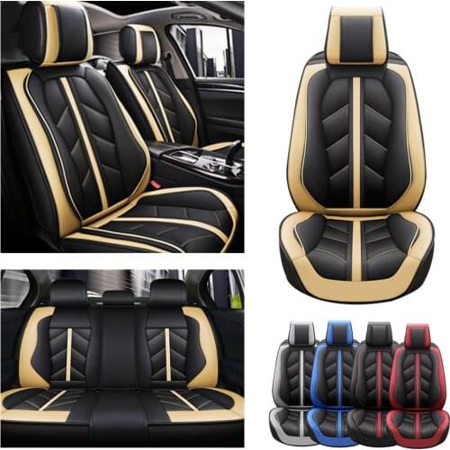 5 Seats Luxury Leather Car Seat Cover For Hyundai i30 Creta Tucson ix35 Solaris Elantra Santa Fe Kona i40 Getz Palisade Terraca