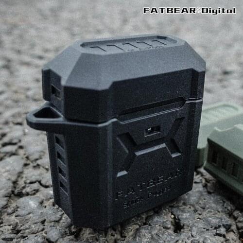 [for Apple AirPod Pro 1 2 3 ] FATBEAR Tactical Military Grade Shock Rugged Armor Buffer Case Cover