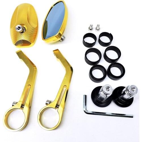 For Electric vehicle Motorbike Outside Rear View Left & Right Side View Mirrors all CNC 10MM 8MM general purpose