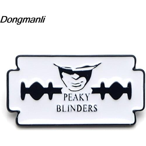 DZ362 Peaky Blinders Enamel Pins Women Badge Backpack Collar Lapel Pin Hat Jewelry