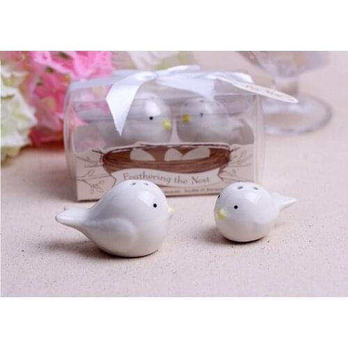 400 PCS=200 set 2015 new cute novelty Salt and Pepper Shakers Wedding Party Favor gift kitchen accessories jar