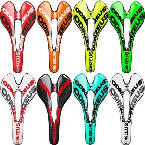 Odinzeus Full Carbon fiber Mountain Bicycle Saddle Road/MTB Bike/ Fold Bike Front Saddle Seat Bike Parts 3K Gloss /Matte