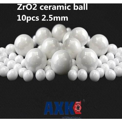 Free Shipping 10pcs 2.5mm 2.5 Mm Zro2 Ceramic Balls Zirconia Balls Used In Bearing/pump/linear Slider/valvs Balls G5