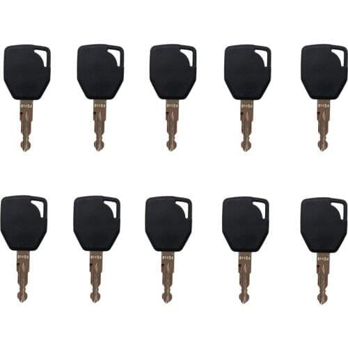 10 Pcs Ignition Key 81404 Fit For Terex JCB Fermec Backhoe Start Switch Heavy Equipment Free Shipping