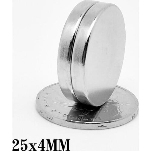2/5/10/15/20/30PCS 25x4 mm Disc Powerful Strong Magnetic Magnets N35 Round Permanent Magnet 25x4mm Rare Earth Magnet 25*4 mm