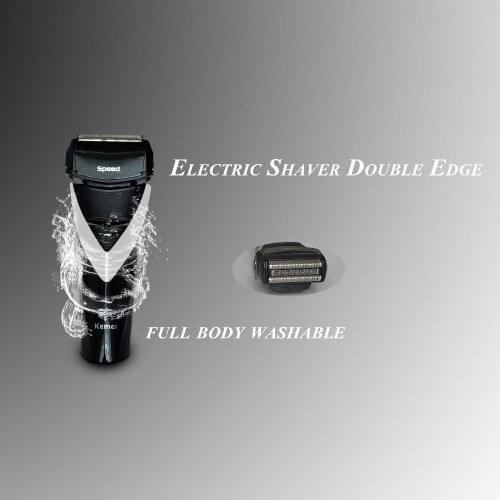 220-240V Washable Reciprocating Men Rechargeable Beard Razor Trimmer 3D Floating Triple Blade Shaving Machine