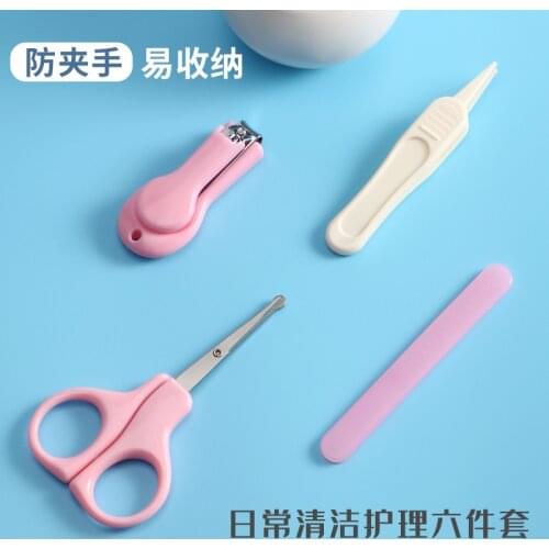 Infant Nail Scissor Set Baby Nail Scissors Newborns yong an All Anti Meat Nail Clippers Children Supplies