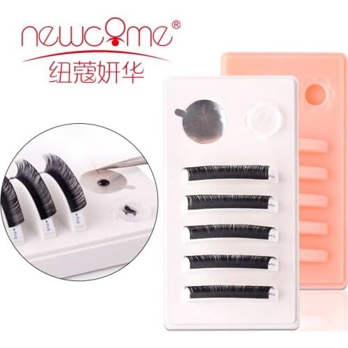 NEWCOME Eyelash Stand Pad Pallet Eyelashes Extension Grafting Assistor Lashes Glue Holder Professional Accessories Makeup Tools