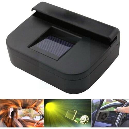 New Solar Powered Auto Window Fan Colder Air Vent Cooling Stripping Cooler Fan Exhaus Radiator Solar Ventilation Rubber wit C4O7