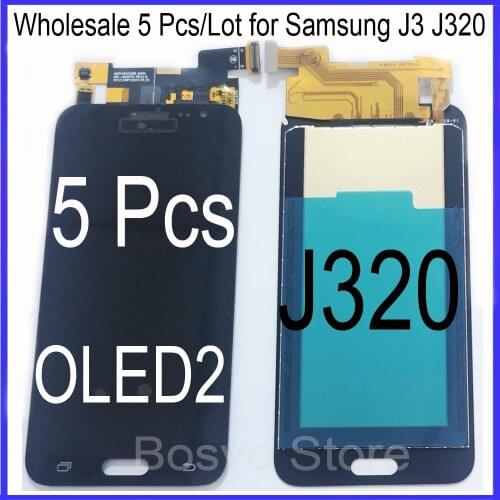 Wholesale 5 Pcs/Lot for Samsung J3 2015 J320 LCD Screen display with touch Digitizer assembly OLED2