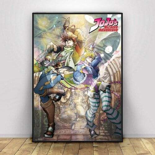 Jojos Bizarre Adventure Classic Japanese Anime poster Anime Poster Japanese New Fan Drama Comic Cover Art Canvas Printed