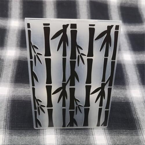Bamboo Leaf Print DIY plastic folding embossing folder for DIY scrapbook paper craft/card making decoration supplies