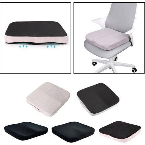 Memory Foam Seat Cushion Soft Non-Slip Chair Pad for Office Chair Car Seat for Most Chairs for Tailbone Pain