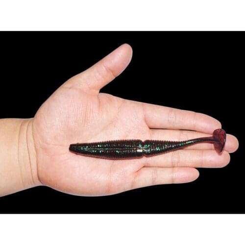 3Pcs/lot T Tail Soft Baits 140mm 17g Artificial Soft Fishing Lures Wobblers Fishing Soft Lures Silicone Shad Worm Bass Baits