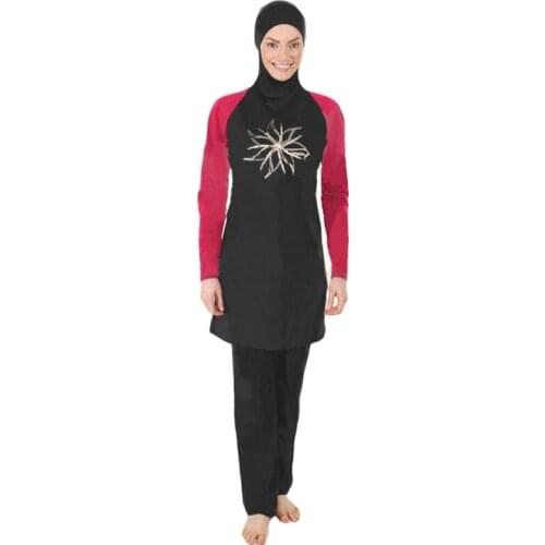 Modest Muslim girls Swimwear For Women Beach Burkinis Islamic Sport Wear Musulman Bathing hijab cheap Swimsuit