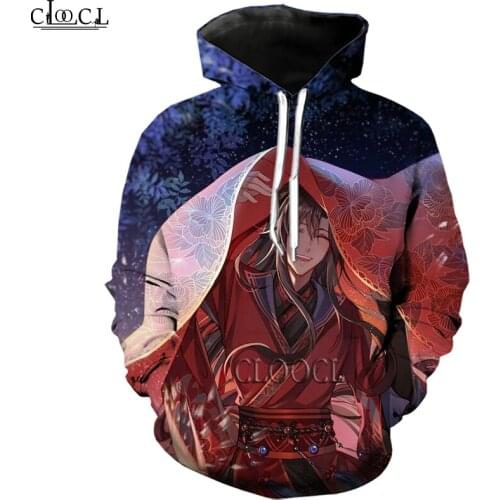 HX Anime Mo Dao Zu Shi 3D Print Hoodies Oversized Men Women Tracksuit Pullover Fashion Casual Autumn Tops Drop Shipping