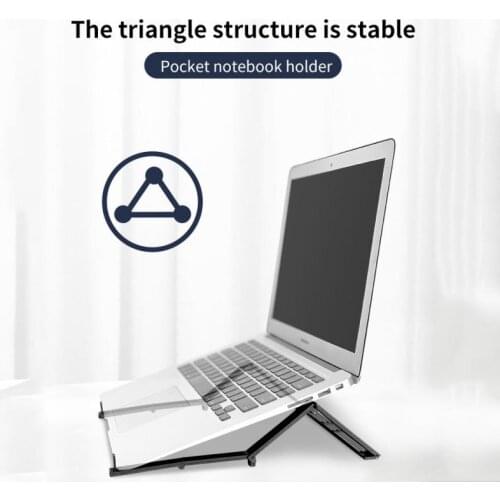 Portable Universal Laptop Stand Lightweight Desktop Holder Folding Laptops Cooling Pad Bracket For 11-17 Inch Laptop Notebook