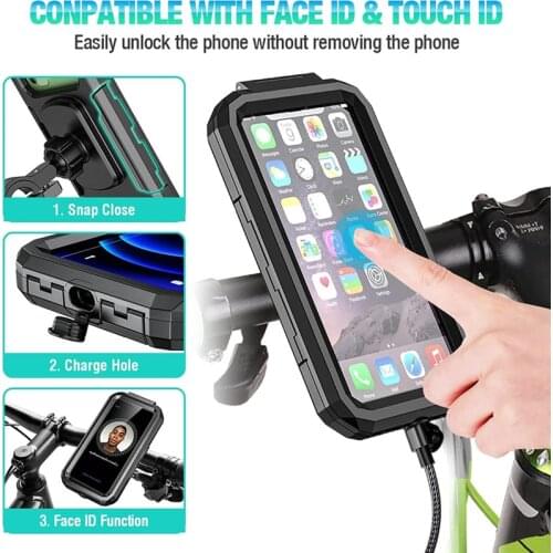 Bike Waterproof Handlebar Phone Stand Bag 6.8in Cycling Bike Mount MTB Bicycle Accessories держатель для телефона на велосипед