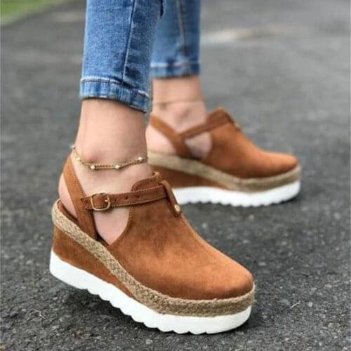 Women Sandals Plus Size Wedges Shoes High Heels Sandals Summer 2020 Flip Flop Chaussures Femme Platform Sandals