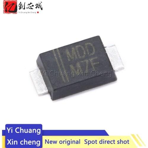 100PCS New 1N4007F M7F SMAF SMD 1N4007 Rectifier Diode 1A 1000V